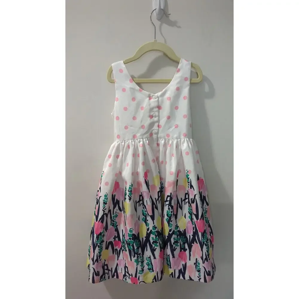 Gymboree Girls Floral Polka Dot Dress